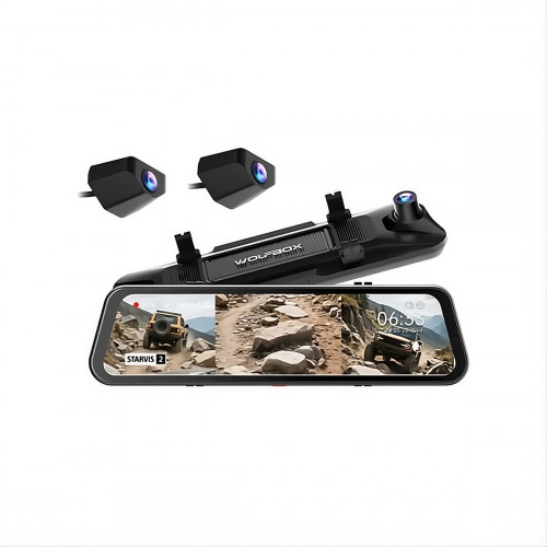 3-канальний відеореєстратор WOLFBOX G900 Tripro Cabin Version